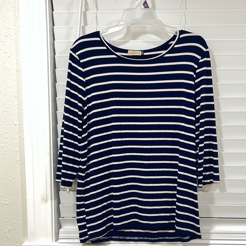 *NUGGLES NAVY STRIPED SHIRT*